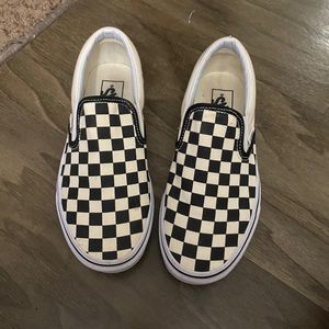 Checkered vans size 7